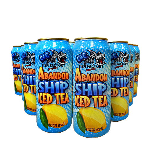 [12 PACK] C&C Fish Factory - Abandon Ship Tea 473ml