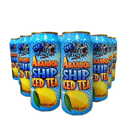 [12 PACK] C&C Fish Factory - Abandon Ship Tea 473ml