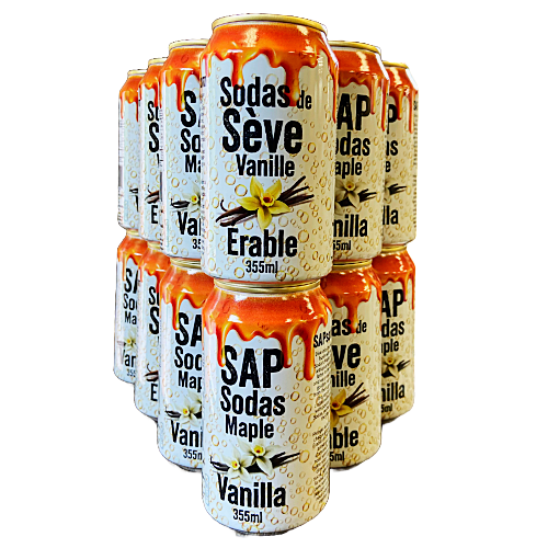 [12 PACK] SAP Sodas - Maple Vanilla 355ml