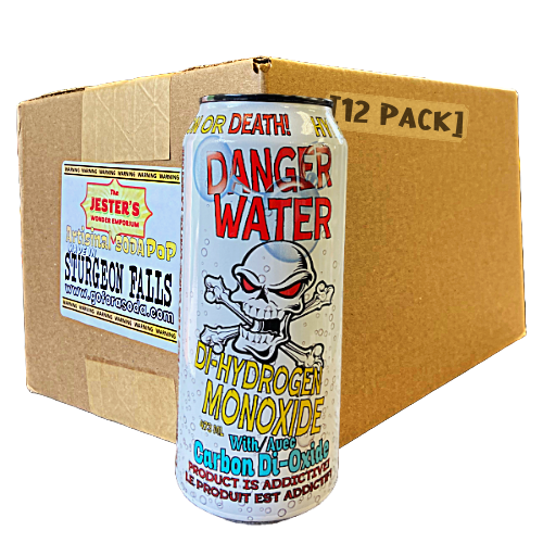 [12 PACK] Danger Water Carbonated 473ml