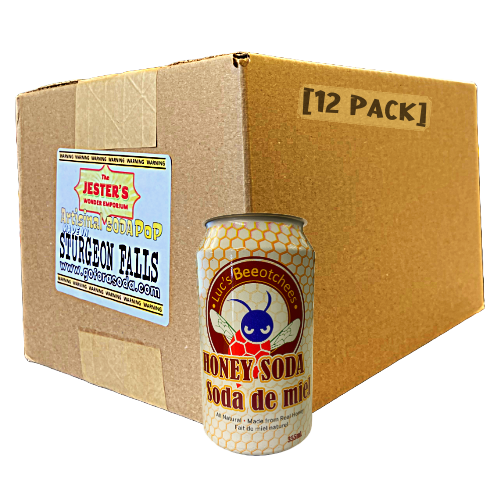 [12 PACK] Luc's Beeotchees - Honey Soda 355ml