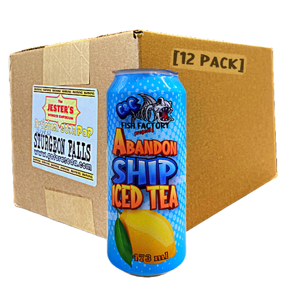 [12 PACK] C&C Fish Factory - Abandon Ship Tea 473ml