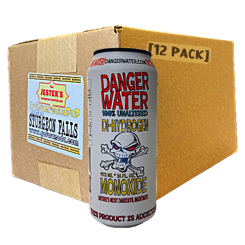 [12 PACK] Danger Water Plain 473ml